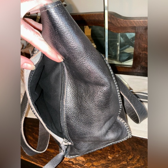Bed Stu Leather Celindra LTC Shoulder Tote Bag Black Rustic Retail $305 - Picture 8 of 15